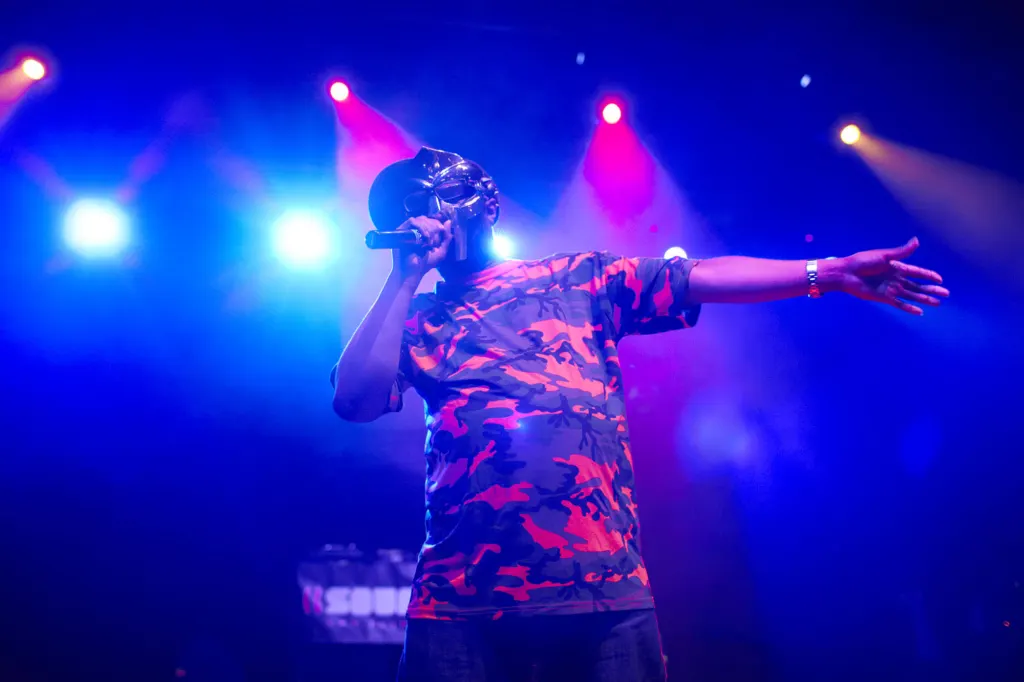 MF DOOM performing at HMV Forum, London